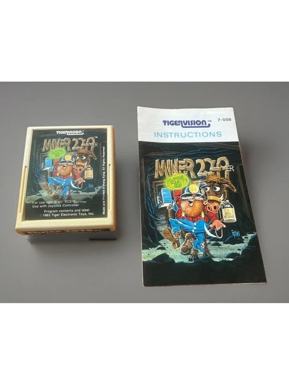 Atari 2600 Miner 2049er RARE! Cartridge Manual Video Game Tested